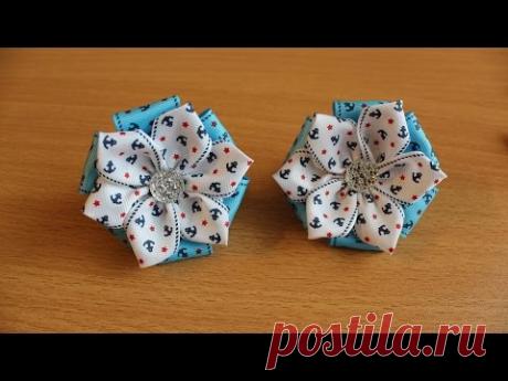 "МОРЯЧКА" резинки для волос, мастер класс - YouTube