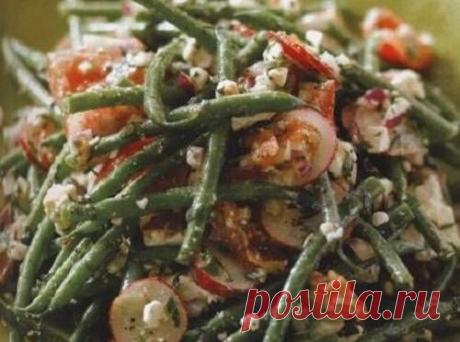Салат со стручковой фасолью и фетой / Простые рецепты