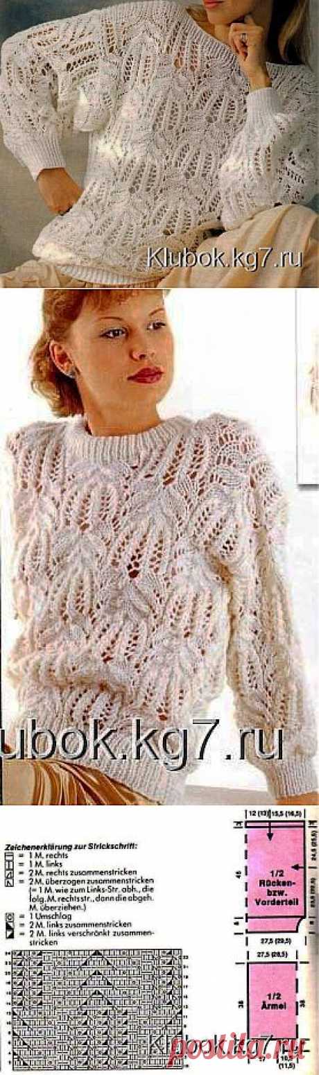 Я В ВОСТОРГЕ ОТ ЭТОГО ДЖЕМПЕРА! УЗОР "МЕДВЕЖЬИ ЛАПКИ" ЗАВОРАЖИВАЕТ!