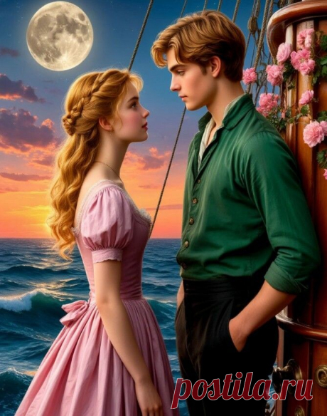 картинка, красиво, закат, вечер, море, романтика, любовь