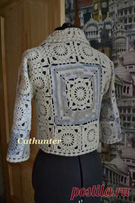 Потрясающий жакет от Ольги Маннаповой - авторская работа!!!