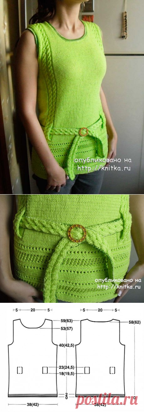 Женская кофточка спицами. Работа Ольги Ярославской, Вязание для женщин