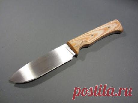 Making a knife with only common tools - time-lapse