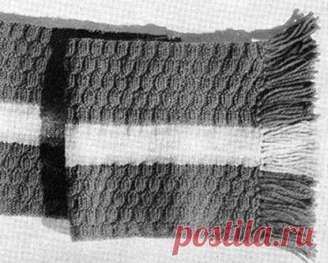 Узор для шарфа №343 | Узоры для вязания