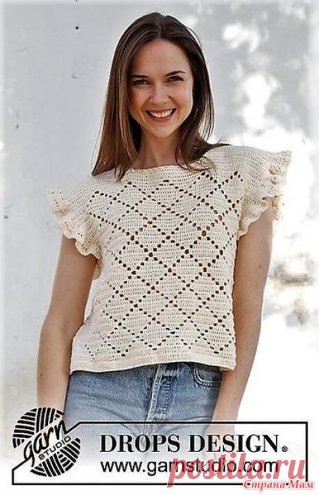 Топик с оборками Арлекин. - Все в ажуре... (вязание крючком) - Страна Мам