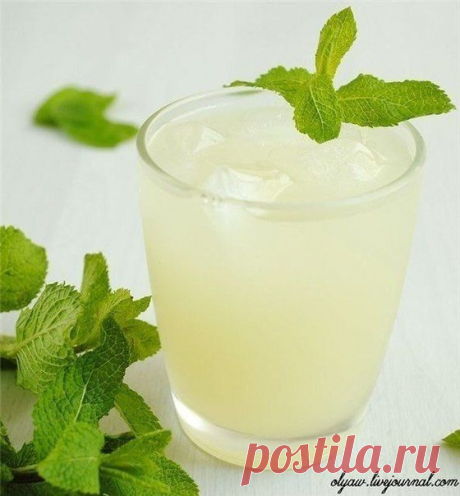 Лимонный напиток с мятой