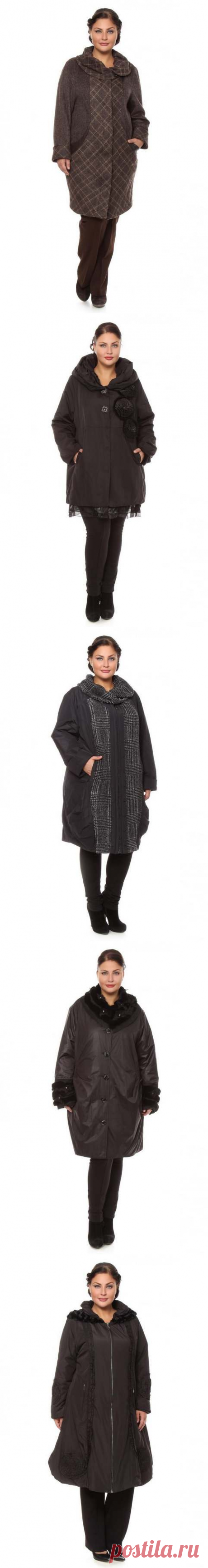Модные пальто и полупальто для полных женщин российского бренда NATURA осень-зима 2017-2018 (80 фото)