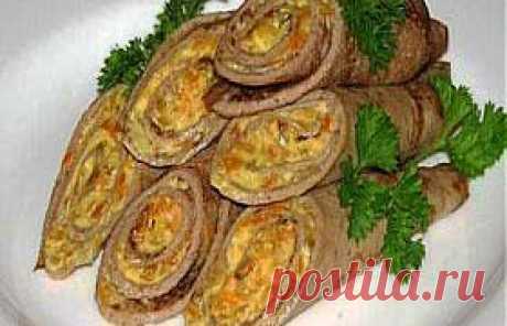 Блины из печени с начинкой – рецепт печеночных блинчиков с начинками