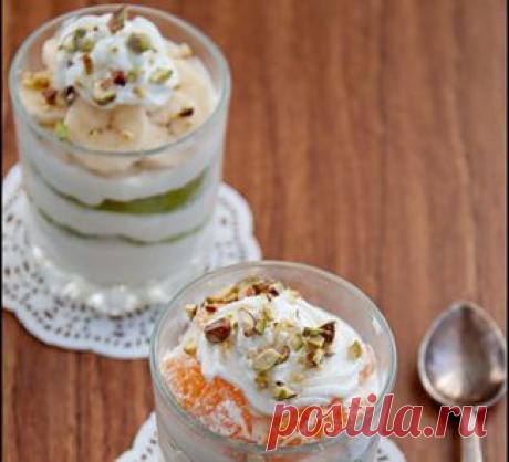 Творожно-фруктовый десерт. Пошаговый рецепт с фото на Gastronom.ru