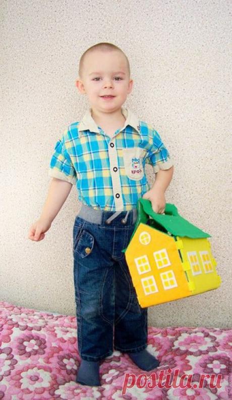 Строим домик-городок из фетра