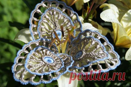 Фото мастер класс. "Лепесток лилии". Фото МК №3. Вяжем "Платье для счастья". | Мастерская "Невесомость" | Яндекс Дзен