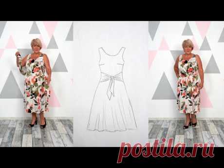 Оригинальное платье на завязках. Легкое романтическое платье этого лета