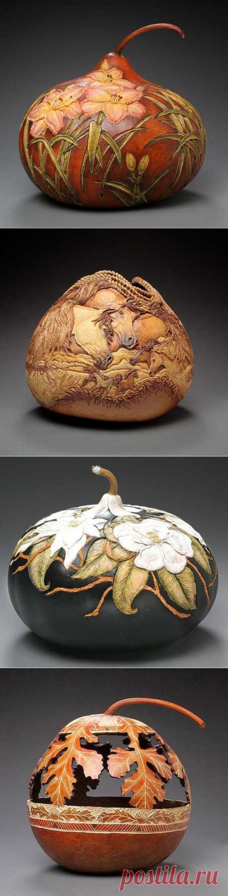 Тыквенная резьба Мэрилин Сандерленд.