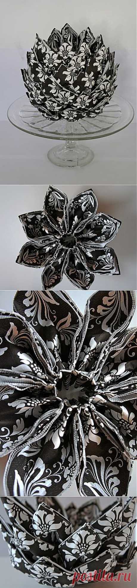 Украшение стола салфетками! "Урок с фото".