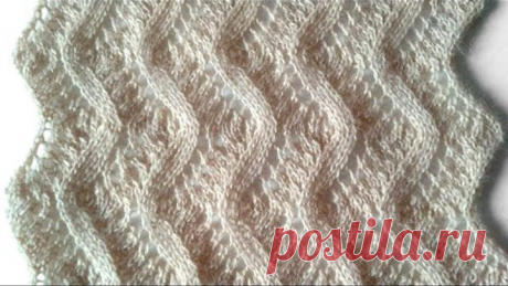 Ажурный узор для шарфа