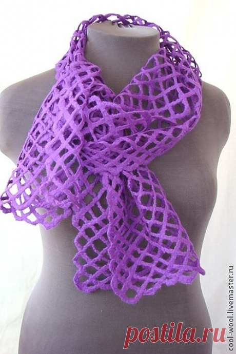 Палантин "Театр" - палантин,палантин валяный,палантин ручной работы,палантин из шерсти