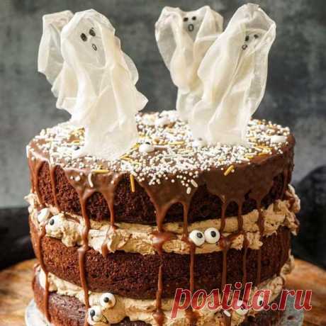 #Пирог_на_Хэллоуин: #рецепт с тыквой, с морковью и тыквенными семечками. Украшаем вместе (Пирог-призрак)!
- Если у вас нет детишек или вам не нравится этот #праздник, просто испеките этот #пирог на #Хэллоуин — он полезный и вкусный!