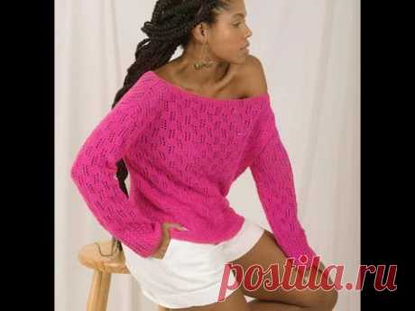 Красивый джемпер необычным узором от бразильских дизайнеров