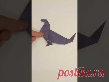 Origami fur seal; Морской котик оригами #shorts