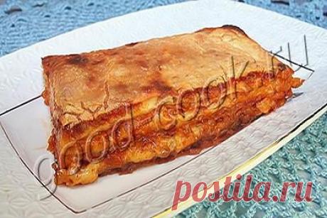 ЛАВАШ-ПИРОГ сырный с томатно-луковым соусом!