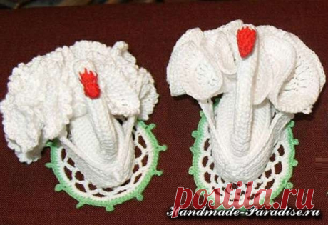 Как связать лебедя крючком. Схемы - Handmade-Paradise