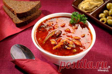 Солянка в мультиварке - пошаговый кулинарный рецепт на Повар.ру