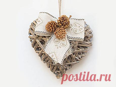 Новогоднее украшение в стиле Shabby chic - Ярмарка Мастеров - ручная работа, handmade