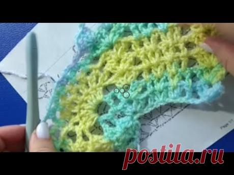 Шикарный рисунок для отделки кофточки, юбки, палантина