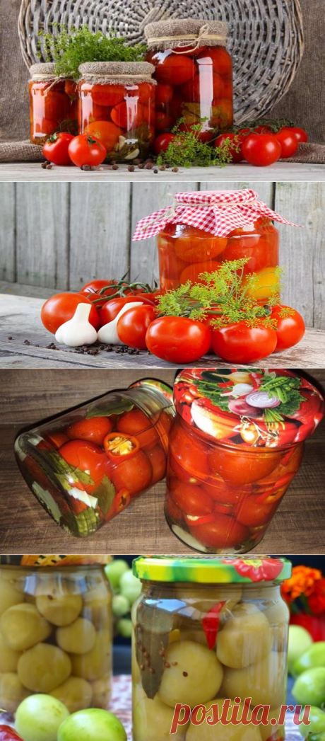 Маринованные помидоры на зиму - 5 рецептов очень вкусных томатов в банках
