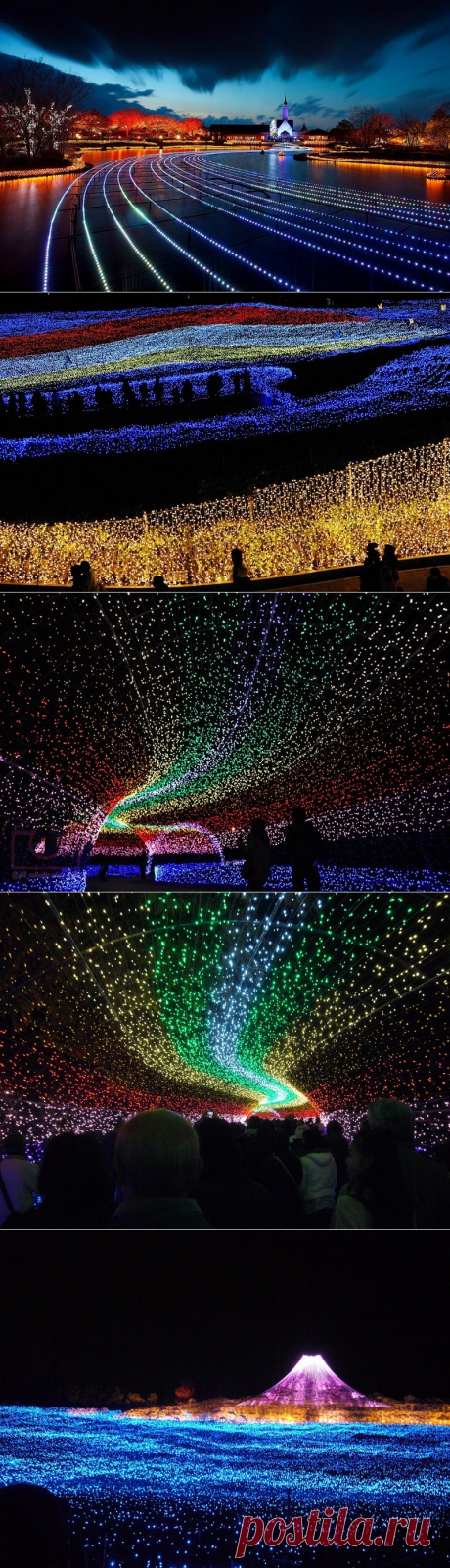 Невероятный зимний фестиваль света в Японии. - Путешествуем вместе
