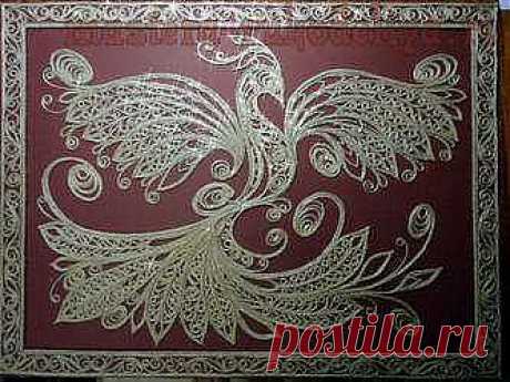 Мастера рукоделия - рукоделие для дома. Бесплатные мастер-классы, фото и видео уроки - Мастер-класс по филиграни из джутового шнура: Жар Птица и Павлин