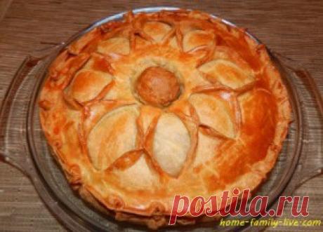 Пирог с мясом - пошаговый рецепт с фотоКулинарные рецепты