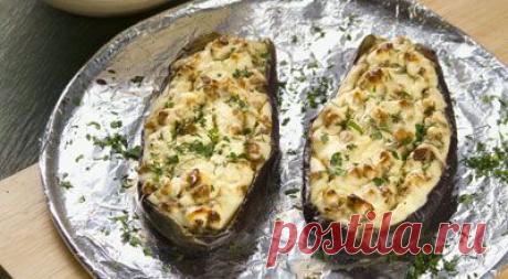 "Лодочки", фаршированные сыром. - Рецепт