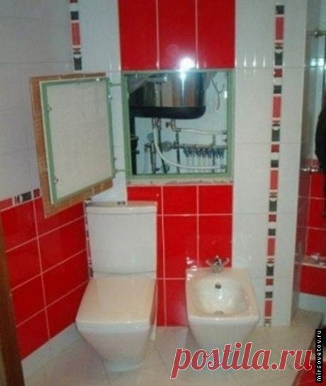 Закрываем трубы в ванной