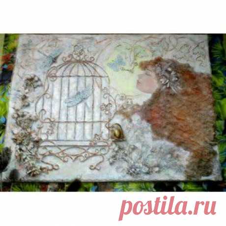 Картина фактурная "Сон в летнюю ночь"