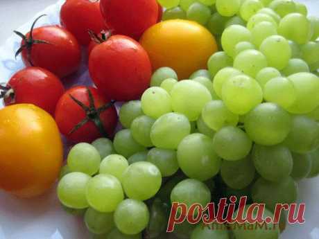 Помидоры консервированные с виноградом