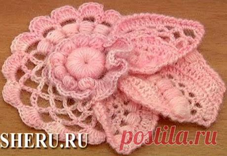 Розовый элемент фриформа. Мастер-класс