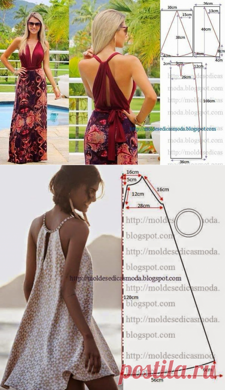 Летние платья с выкройками