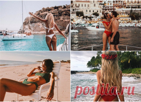 Insta-шпаргалка: 15 удачных поз для фото на пляже | Люблю Себя