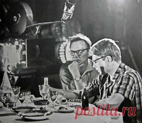 Наталья Варлей и Александр Демьяненко на съёмках "Кавказской пленницы"