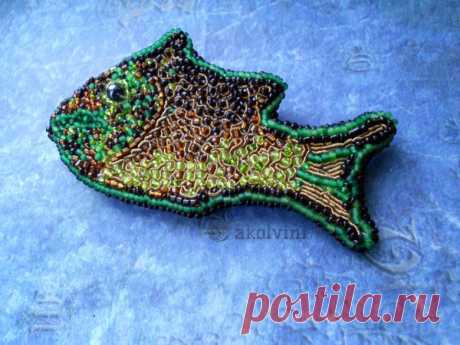 Брошь «Рыбка» | КафеБижу