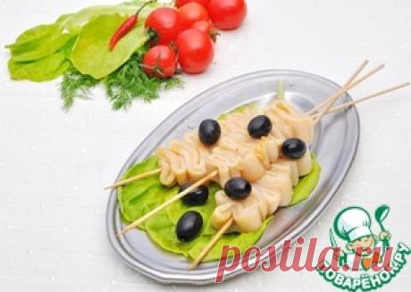 Шашлычки из кальмара в китайском стиле - кулинарный рецепт