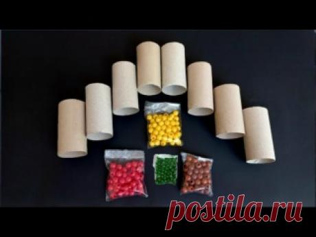 Отличные идеи по переработке отходов! Вот что можно сделать из рулонов туалетной бумаги и бусин