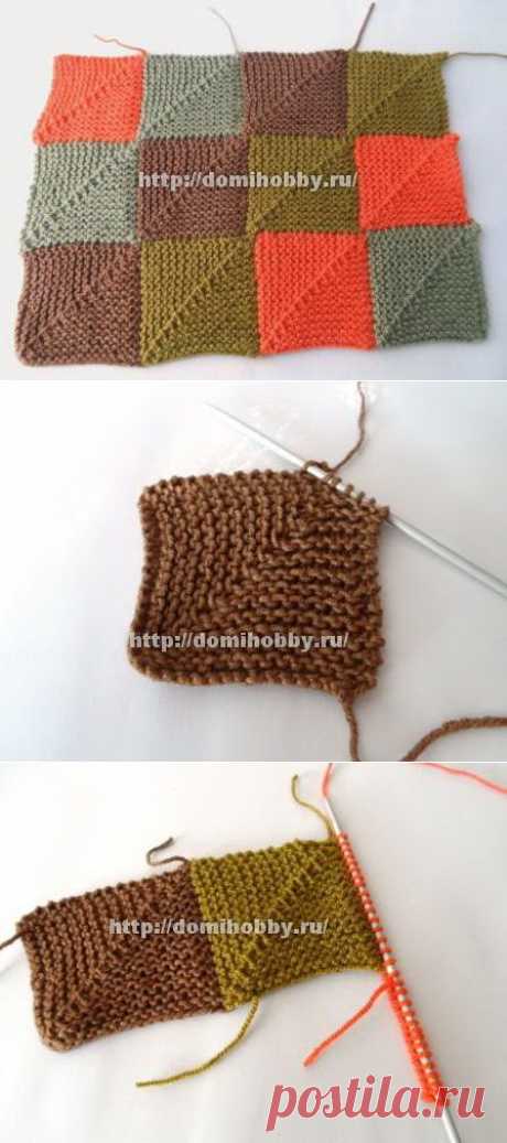 Техника вязания пэчворк спицами