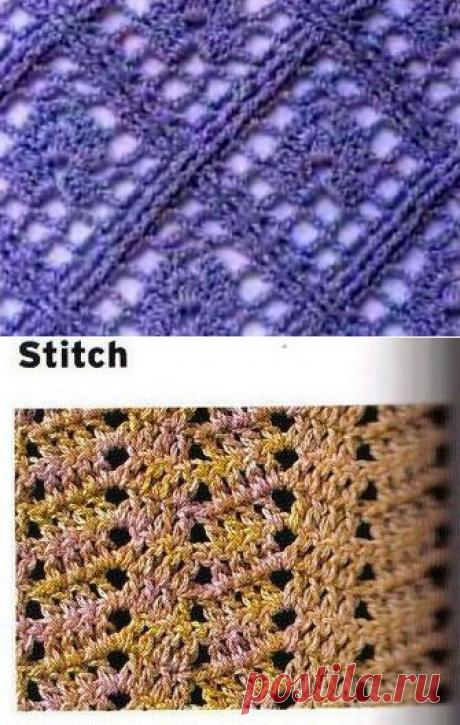 Узоры для вязания крючком. Подборка 55.