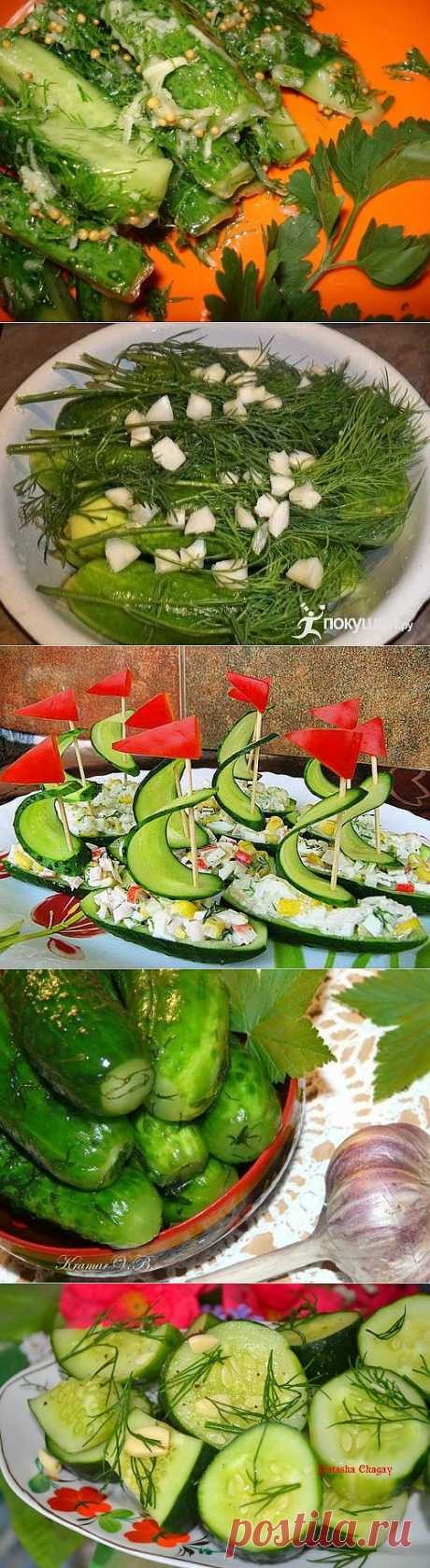 РЕЦЕПТЫ "НА БИС". 9 суперских рецептов огурцов. .