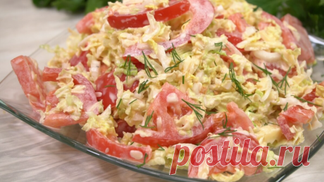 Простенький рецепт салата 👉 без варки. Салат "ЕЖЕДНЕВНЫЙ", готовлю постоянно и не надоедает + 2 варианта заправки | Готовим с Калниной Натальей | Дзен