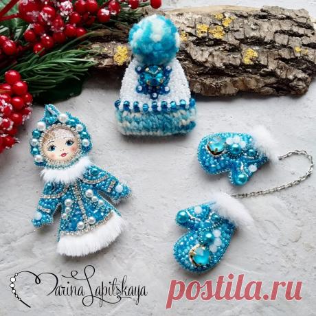 Новогодние брошки | Марина Лапицкая - мастер-классы | Яндекс Дзен