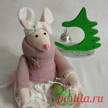 Мышка декоративная ручной работы