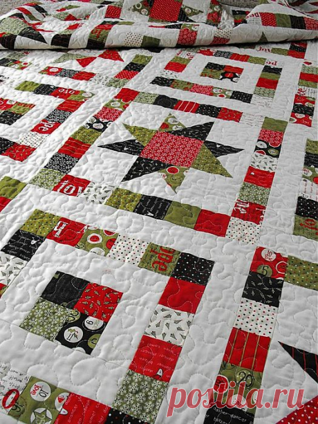 Нарядное лоскутное одеяло. Мастер-класс..